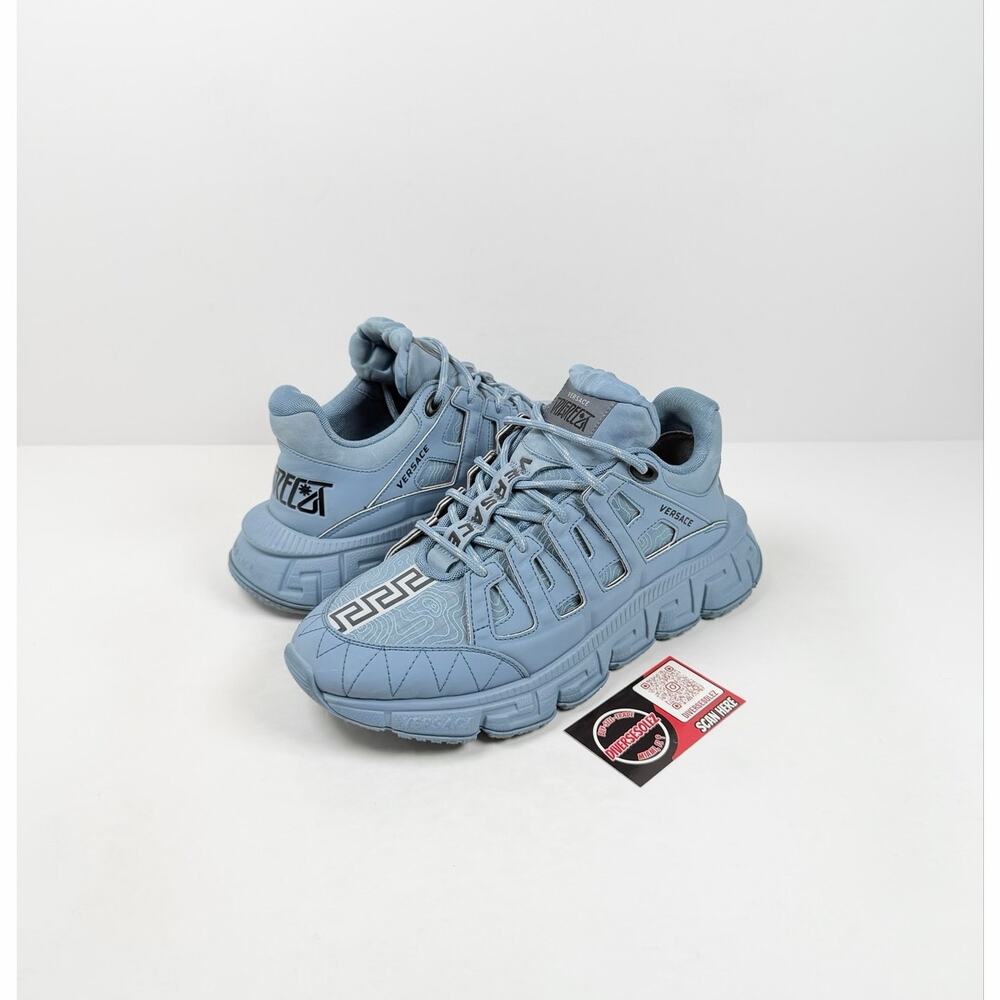 Size 9.5 - Versace Trigreca Blue Sneakers